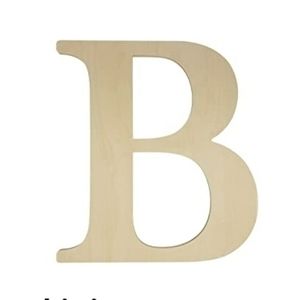 24" Wood Letter B